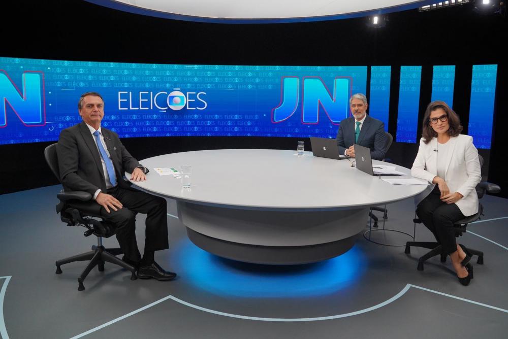 Em entrevista ao JN, Bolsonaro afirma que aceitará resultado das eleições “desde que sejam limpas” 