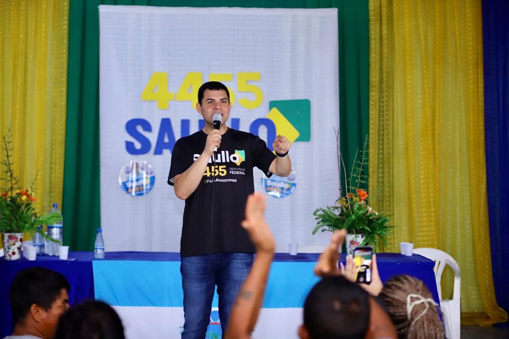 Tonantins e Fonte Boa recebem Saullo Vianna com grande festa em apoio à candidatura de deputado federal 