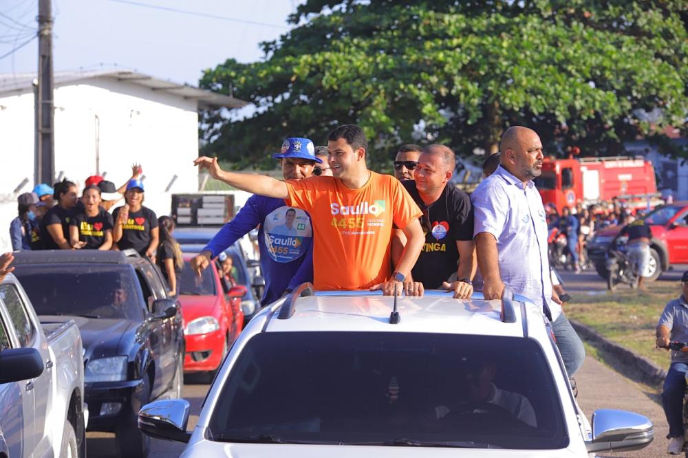 Tabatinga e Benjamin Constant embarcam na campanha de Saullo para deputado federal