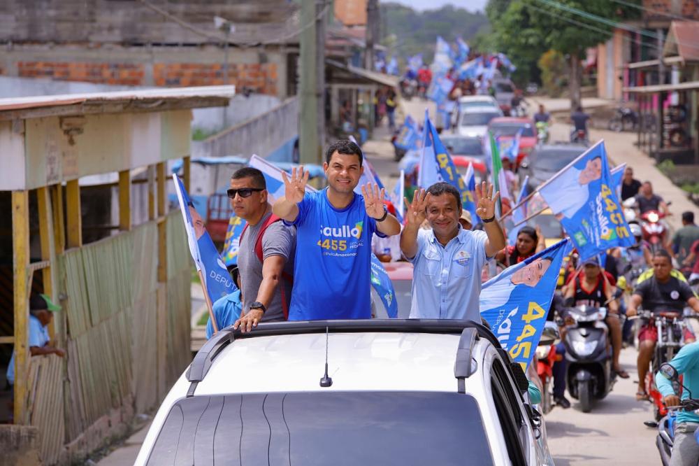 Saullo Vianna encerra agenda no Alto Solimões com carreata em Atalaia do Norte