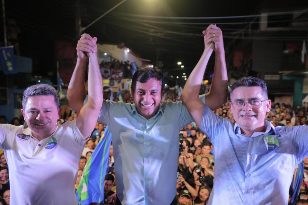 Em comício na zona norte de Manaus, Wilson Lima diz que vai “virar a página da história política desse estado”