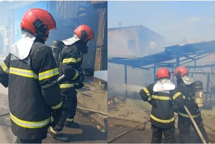 Incêndio destrói casas no bairro Japiim, em Manaus