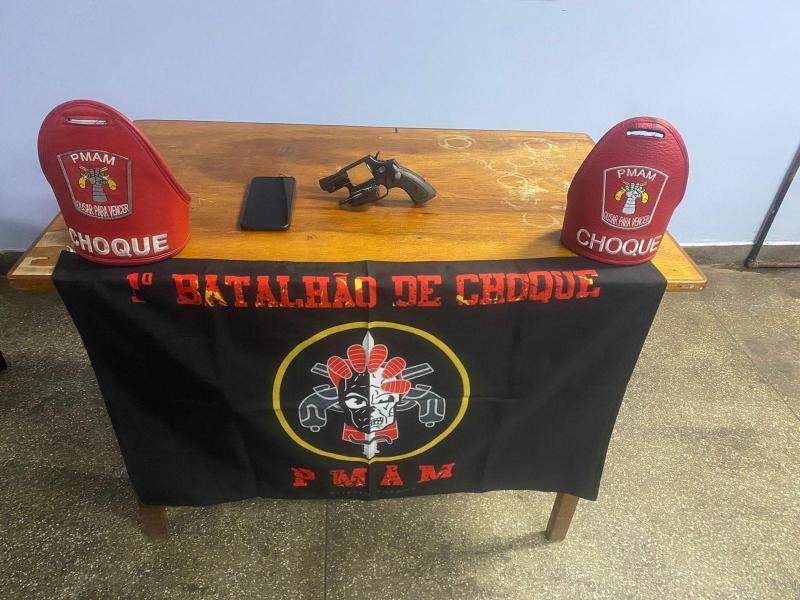 POLÍCIA MILITAR PRENDE EM FLAGRANTE HOMEM POR POSSE ILEGAL DE ARMA DE FOGO EM OPERAÇÃO HORUS, EM PARINTINS