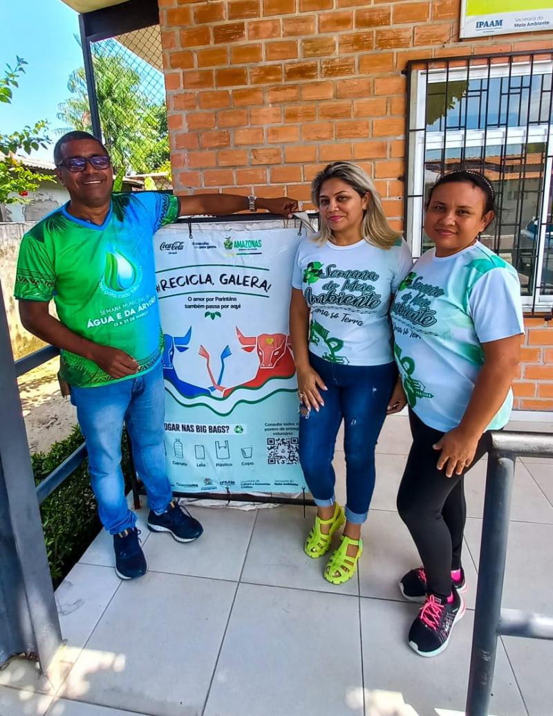 O BOI GARANTIDO EM PARCERIA DA SECRETARIA DO MEIO AMBIENTE REALIZAM PROJETO EM PROL DA SUSTENTABILIDADE.