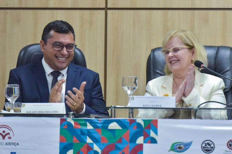 EM ENCONTRO COM MINISTRA ROSA WEBER, WILSON LIMA DESTACA RIQUEZAS DO AM E RESSALTA A NECESSIDADE DE PARCERIAS PARA SUPERAR DESAFIOS DA REGIÃO