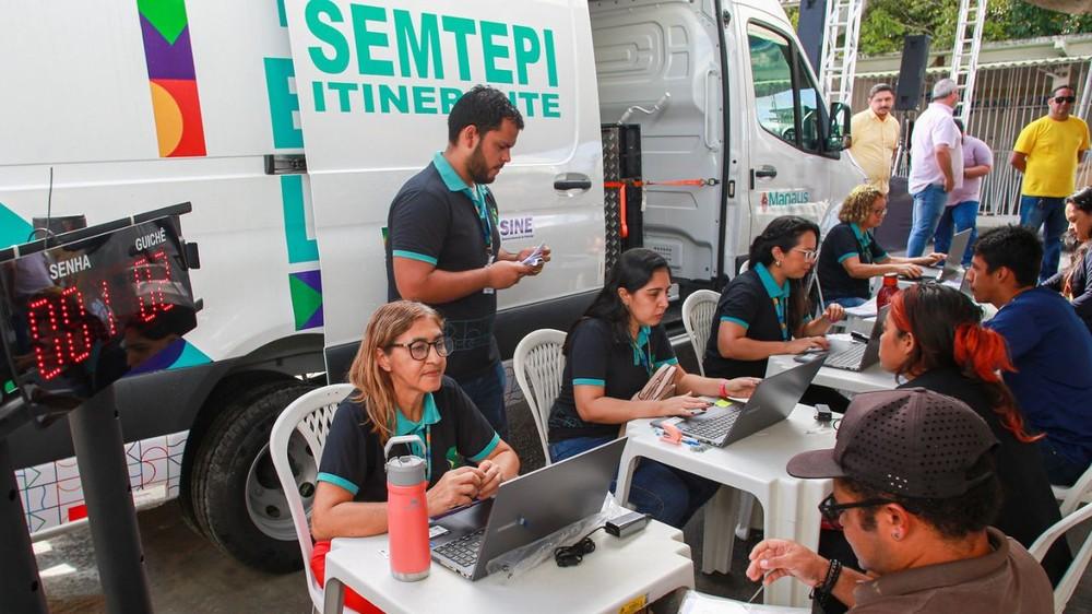 TRÊS BAIRROS DE MANAUS RECEBEM SERVIÇOS DO SINE NESTE SÁBADO 19 DE AGOSTO