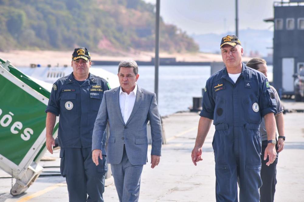 GOVERNO DO AMAZONAS FORTALECE OPERAÇÃO ESTIAGEM 2023 COM INTERLOCUÇÃO JUNTO À MARINHA